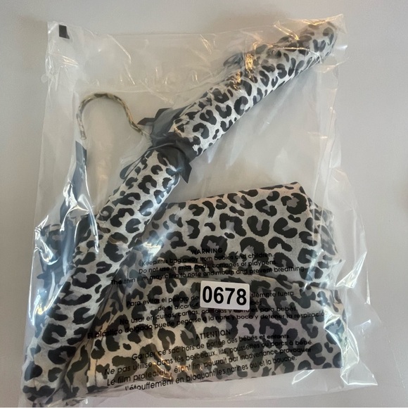 New! DS vintage Silkscreen silk Leopard Print slip dress 20678 - Picture 9 of 9